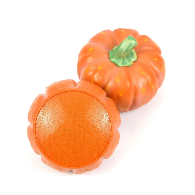 Amoladora de pie con logotipo personalizado en forma de calabaza de regalo de Halloween