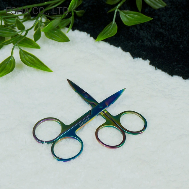 Manicura para uñas Tijeras para cutículas Herramienta de pedicura curva