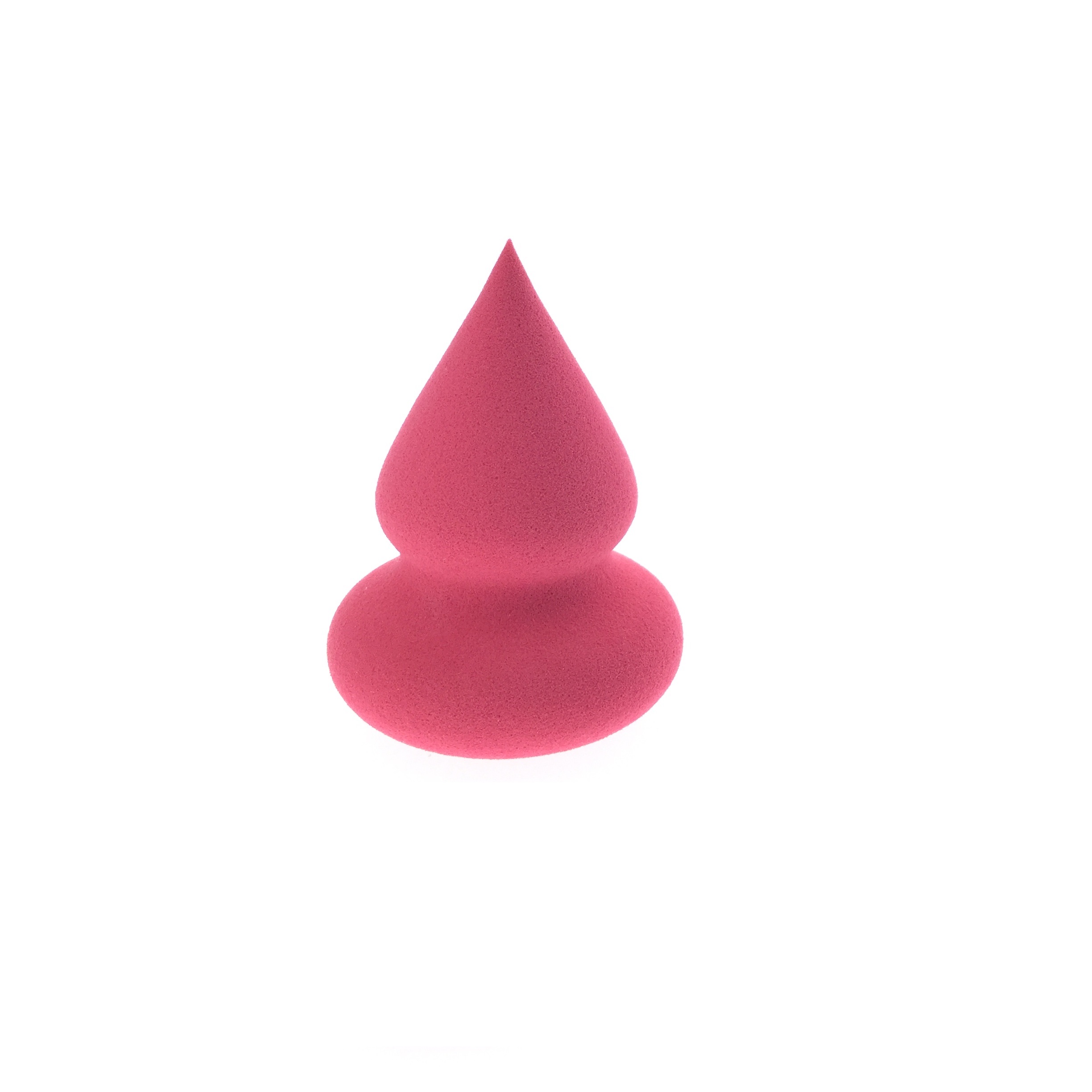 Esponja de maquillaje de hojaldre de maquillaje de cono tridimensional rosa