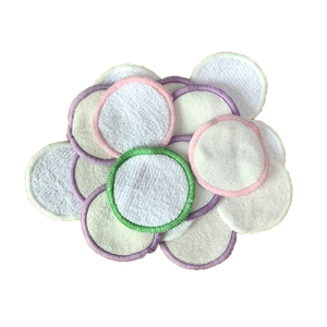 Cojín de algodón cosmético reutilizable para el cuidado de la piel de 2 capas