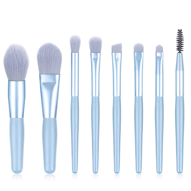 Juego de brochas de maquillaje en polvo grande para cabello de fibra degradada